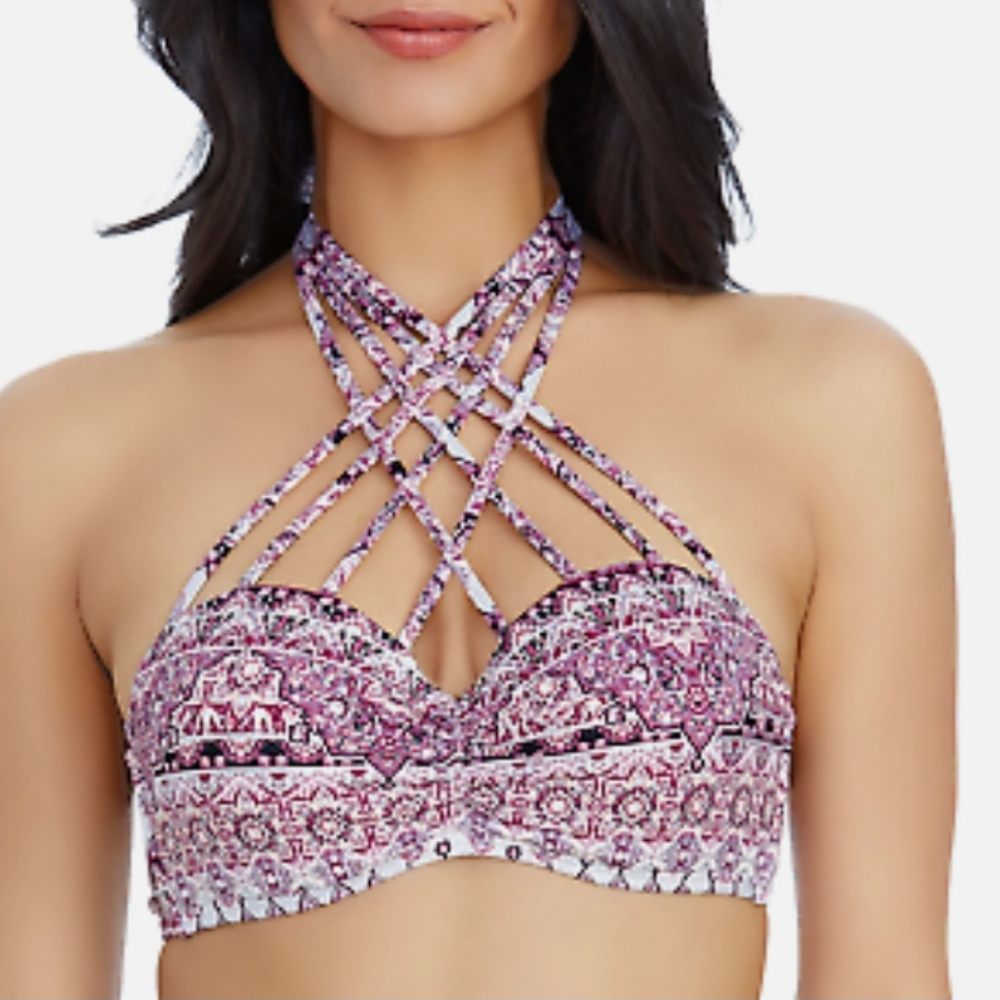 Ambrielle Bandeau Swim Top Size Medium
